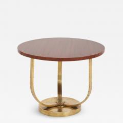 An Art Deco Bronze and Mahogany Side Table - 1576866