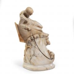 An Art Deco alabaster carving - 1224534