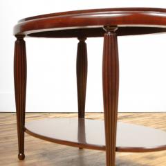 An Art Deco style contemporary table mahogany with fluted legs American - 1790246