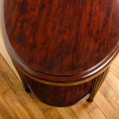 An Art Deco style contemporary table mahogany with fluted legs American - 1790266