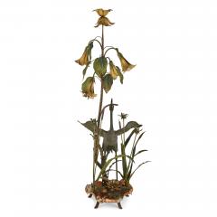 An Art Nouveau Japonisme Bronze Heron Floor Lamp - 2712512