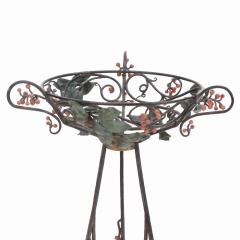An Art Nouveau style iron plant stand C 1950  - 4249247