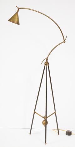 An Articulated Brass Architects Floor Lamp Circa 1960 70 - 1037227