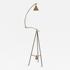 An Articulated Brass Architects Floor Lamp Circa 1960 70 - 1037352