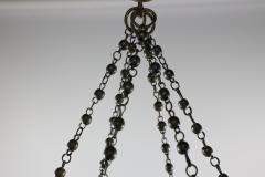 An Arts Crafts Brass Conical Shaped Lantern with Its Original Conical Shade - 4192706