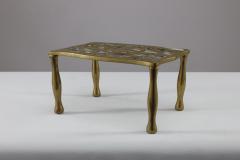 An Arts Crafts Brass Trivet with Pierced Floral Decoration to the Top - 4189038