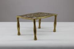An Arts Crafts Brass Trivet with Pierced Floral Decoration to the Top - 4189042