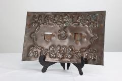An Arts Crafts Copper Hanging Photograph Frame with Leaf Berry Decoration - 4189290