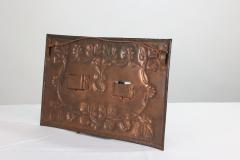 An Arts Crafts Copper Hanging Photograph Frame with Leaf Berry Decoration - 4189294