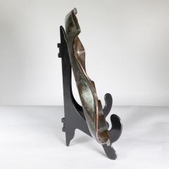 An Arts Crafts Copper Tray Decorated with Swimming Fishes Folded Wavy Edges - 4189298