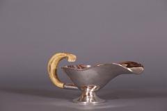 An Arts and Crafts Silver and Bone Sauceboat American Boston ca 1910 - 97118