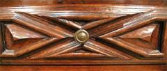 An Early 18th Century Baroque Florentine Geometric Carved Walnut Credenza - 3784964