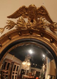 An Early 19th Century English Regency Giltwood Convex Mirror - 3340450