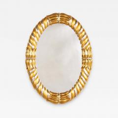 An Early 19th Century Gold Silver Gilt Oval Neo Classic Mirror - 4177779