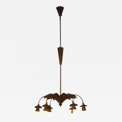 An Early Czech Rhondo Cubist 6 Arm Chandelier - 506177
