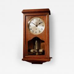 An Early Electrical ATO Haller Benzing Oak Wall Clock Circa 1925 - 3272598