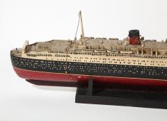 An Early Hand Made Wood Model of the RMS Queen Mary - 1583778