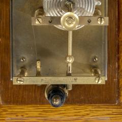 An Edwardian cased oak barograph with bevelled glass panels - 2414309
