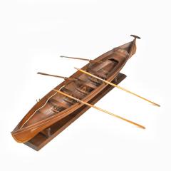 An Edwardian pine five oar rowing skiff - 2434609