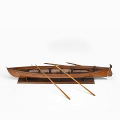 An Edwardian pine five oar rowing skiff - 2434617