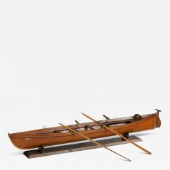 An Edwardian pine five oar rowing skiff - 2440637