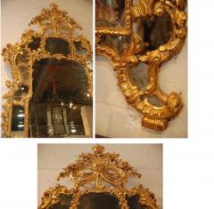 An Elaborately Carved 18th Century Italian Giltwood Rococo Mirror - 3340482