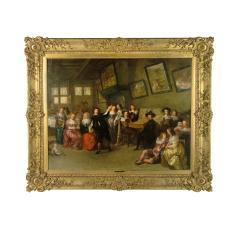 An Elegant Musical Party in an Interior attributed to Gillis van Tilborgh - 2797243