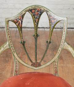 An Elegant Pair of English 18th c Painted Armchairs - 2619746