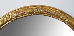 An Elegant Pair of French Napoleon III Carved Gilt Wood Oval Mirrors - 199531