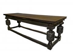 An Elizabethan Style Oak Draw leaf Refectory Table - 296432