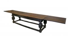 An Elizabethan Style Oak Draw leaf Refectory Table - 296435