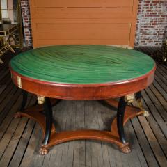 An Empire style round center library table late 19thC - 2407258