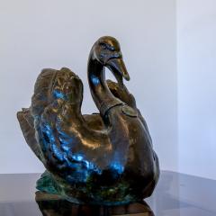 An English Bronze Fountain of a Swan - 3092888