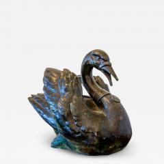An English Bronze Fountain of a Swan - 3098185