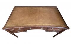 An English George III style mahogany concave writing desk - 2808643