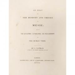An Essay on The History and Theory of Music by ISAAC NATHAN  - 2761925