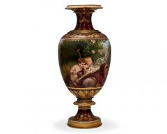 An Exceptional Berlin KPM Iridescent Jeweled Porcelain Vase The Spring Dance  - 3979307