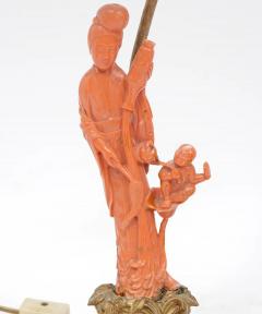An Exceptional Edward I Farmer Jade and Coral Clock Garniture with Lamps - 4624236