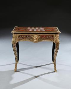 An Exceptional George Iv Period Boulle Games Table Attributed to Thomas Parker - 3244042