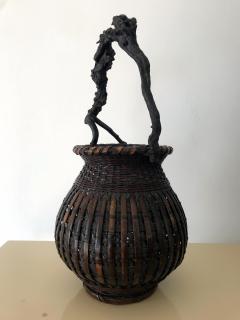 An Exceptional Japanese Bamboo Basket Ikebana from Meiji Period - 912007