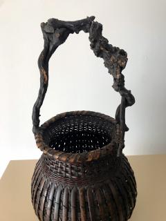 An Exceptional Japanese Bamboo Basket Ikebana from Meiji Period - 912010