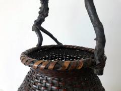 An Exceptional Japanese Bamboo Basket Ikebana from Meiji Period - 912011