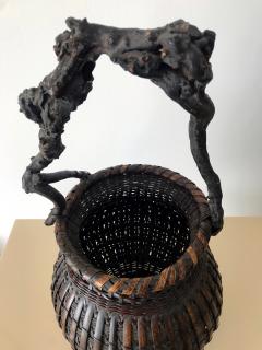 An Exceptional Japanese Bamboo Basket Ikebana from Meiji Period - 912012