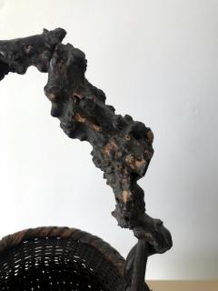 An Exceptional Japanese Bamboo Basket Ikebana from Meiji Period - 912015