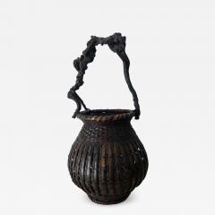 An Exceptional Japanese Bamboo Basket Ikebana from Meiji Period - 912869