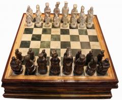 An Exceptional Late 18th Century Venetian Chinoiserie Marble Chess Set - 3656394