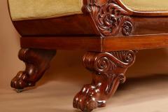 An Exceptional Pair Of Small Mahogany French Italian Sofa s - 3255168