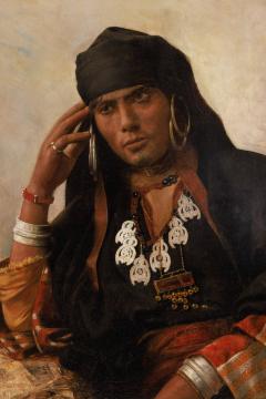 An Exceptional Quality Orientalist Portrait of The Moroccan Chief  - 2593931