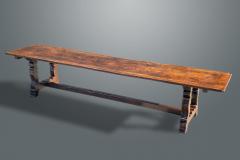 An Exceptional Spanish Walnut Trestle Table - 1233263