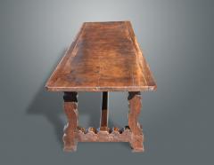 An Exceptional Spanish Walnut Trestle Table - 1233265